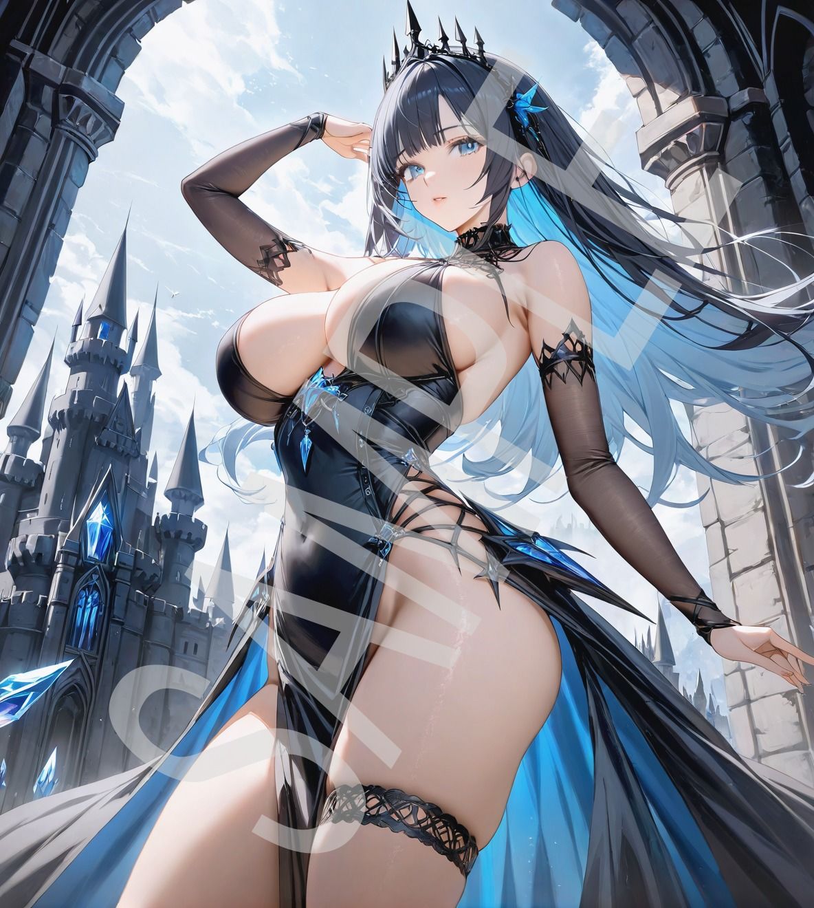 ダークファンタジー系 AI美女イラスト集 100枚の画像10