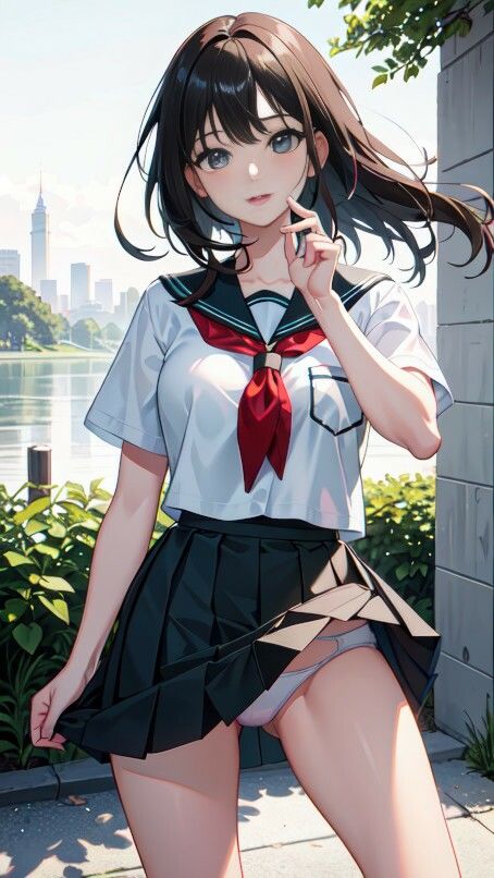 サンプル画像2:AI生成 クラスのマドンナ委員長に土下座してパンティを見せてもらった – Vol.1(美伝プロジェクト) [d_445105]