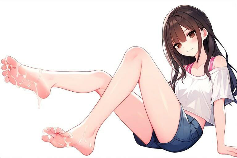 サンプル画像2:黒髪ロングクール女子に蔑まれながら無様にイキたい〜足コキでこってり搾精〜(晴耕雨読) [d_445146]