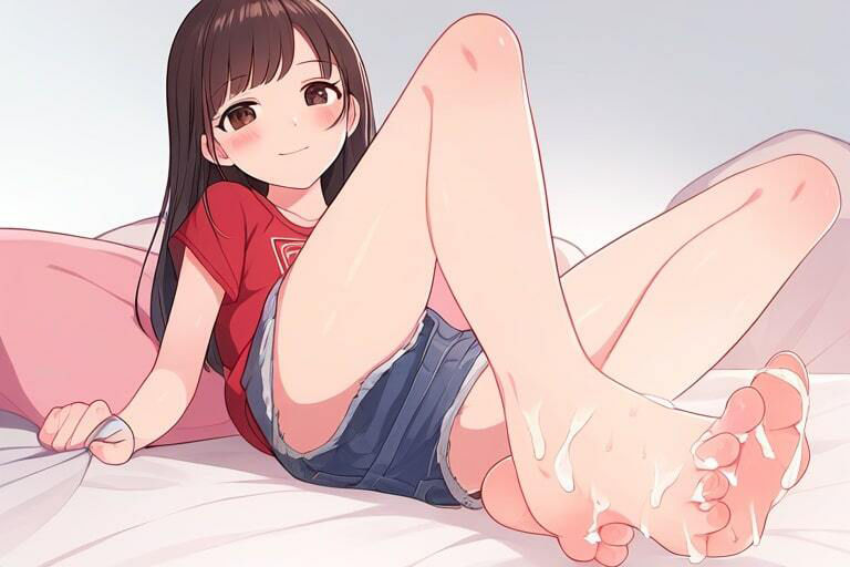 サンプル画像3:黒髪ロングクール女子に蔑まれながら無様にイキたい〜足コキでこってり搾精〜(晴耕雨読) [d_445146]