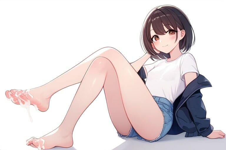 サンプル画像3:むちむち彼女に足コキしてもらう〜頼まれたら…断れないじゃない〜(晴耕雨読) [d_445178]