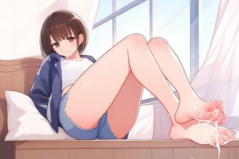 サンプル画像5:むちむち彼女に足コキしてもらう〜頼まれたら…断れないじゃない〜(晴耕雨読) [d_445178]