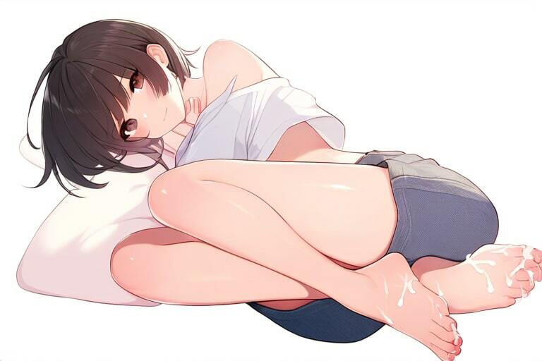 サンプル画像6:むちむち彼女に足コキしてもらう〜頼まれたら…断れないじゃない〜(晴耕雨読) [d_445178]