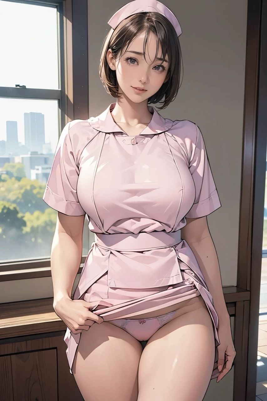 サンプル画像2:おパンツを見せてくる夜勤の看護師さん(GOLD WIN.) [d_445246]