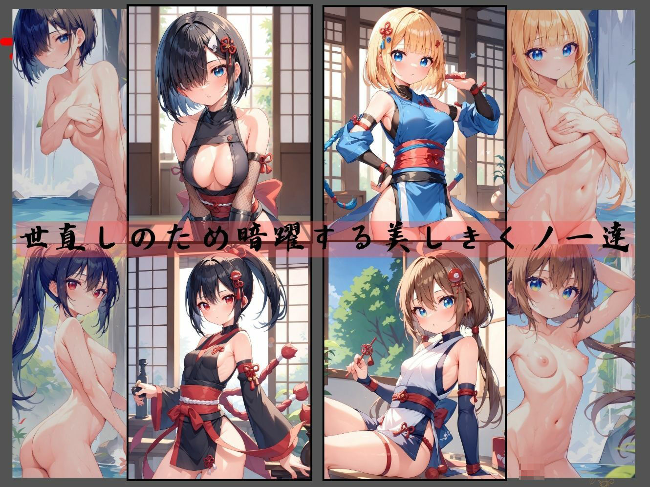 サンプル画像1:艶色なる忍、闇夜に散る(むほー地帯) [d_445285]