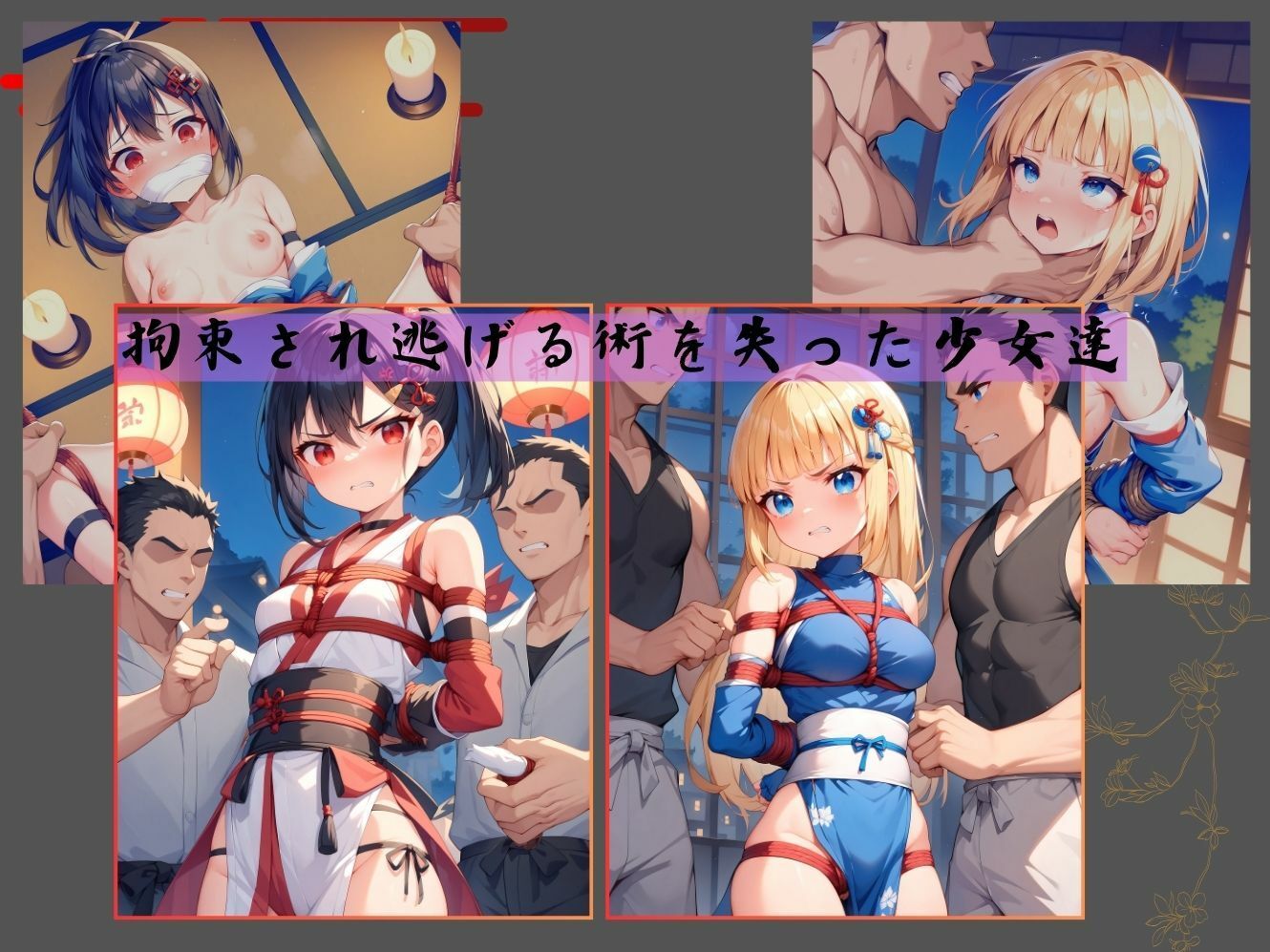 サンプル画像3:艶色なる忍、闇夜に散る(むほー地帯) [d_445285]