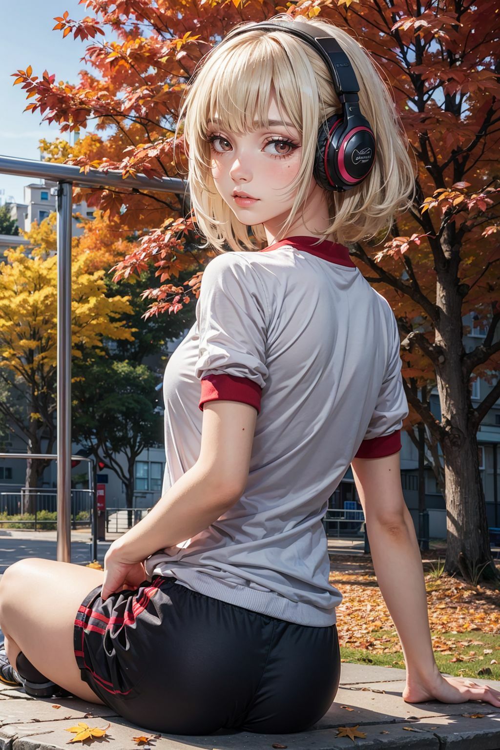 サンプル画像5:コスプレ大好きにゃー子さんあざとかわいいが過ぎる秋のねこねこオフショット(らいたん) [d_445297]