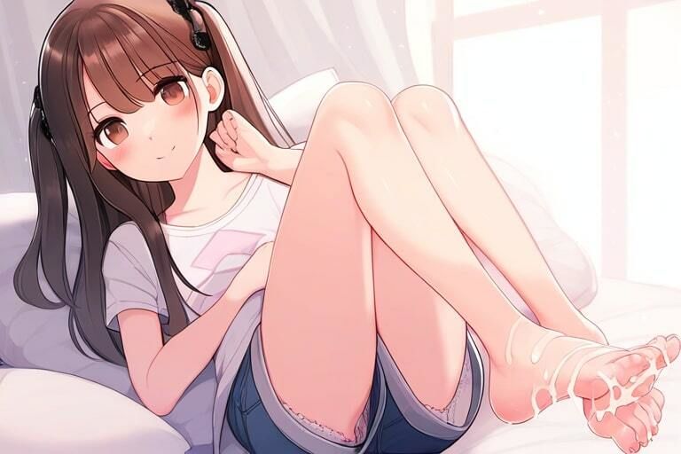 サンプル画像1:高嶺の花の素足〜蔑まれながら足コキ〜(晴耕雨読) [d_445362]