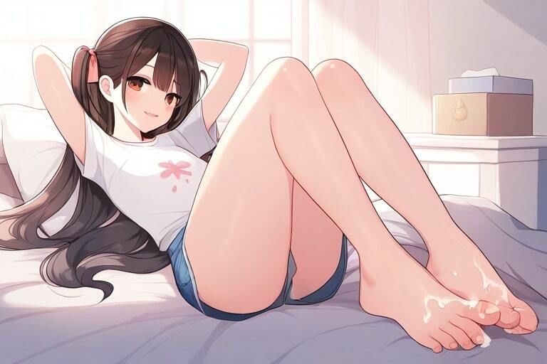 サンプル画像4:高嶺の花の素足〜蔑まれながら足コキ〜(晴耕雨読) [d_445362]