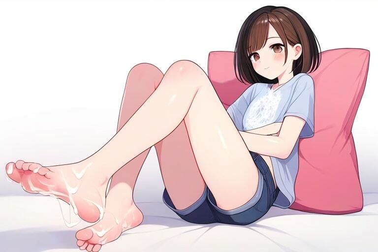 純情そうな子ほど意外とエロい〜足コキでいいんですか?挿れてもいいですよ〜の画像10