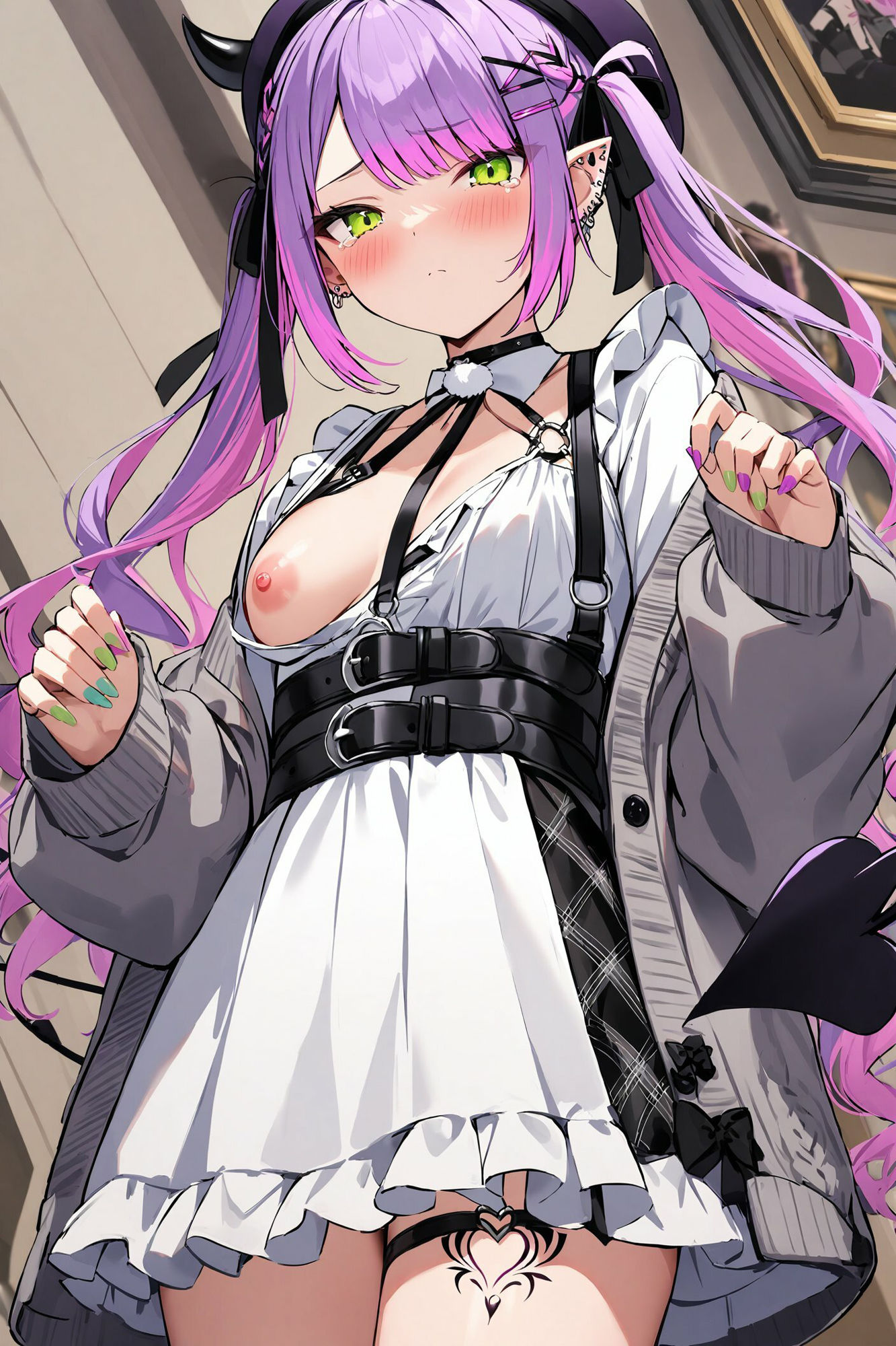こっそりおっぱいを見せてくれる〜常闇トワ編〜の画像9