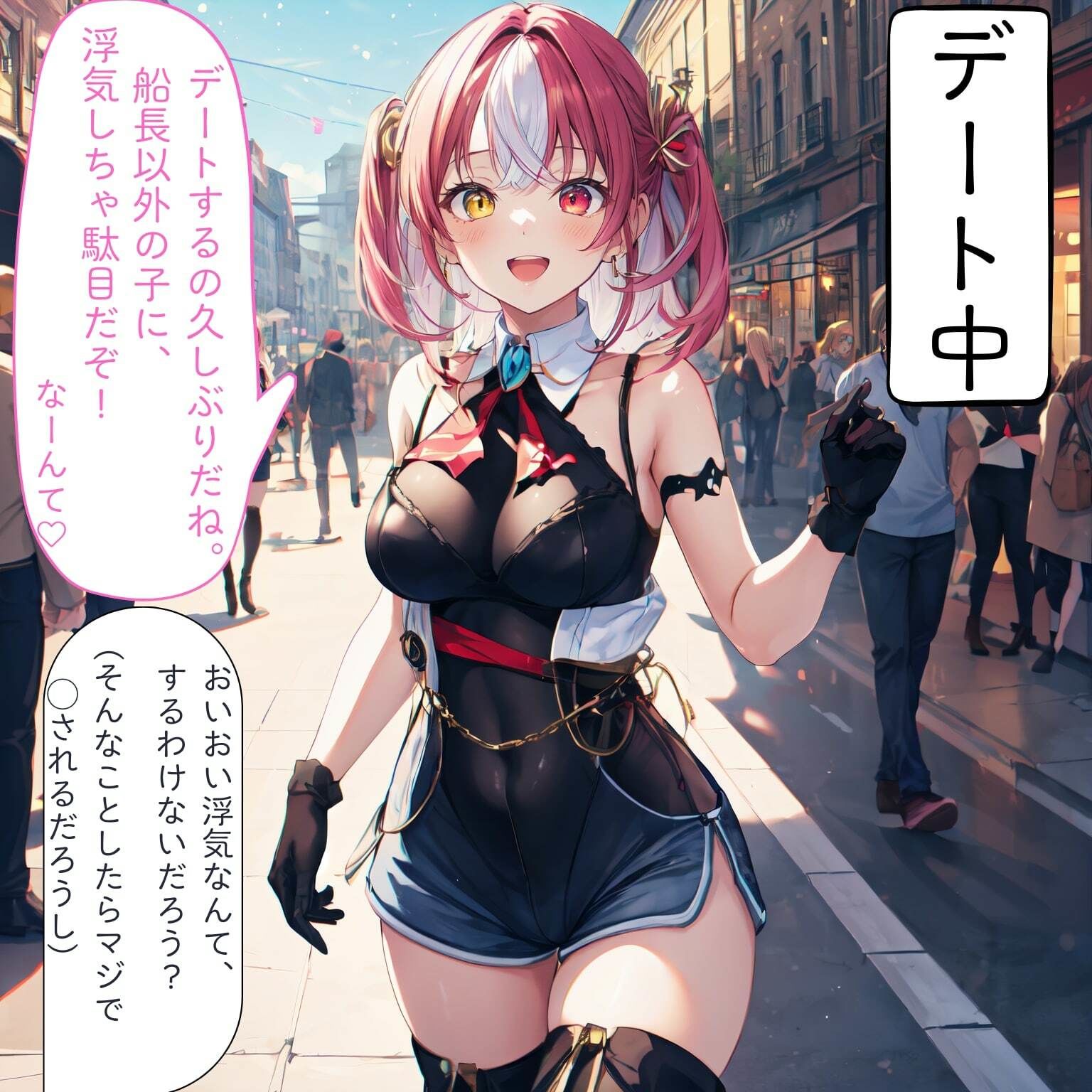 サンプル画像1:イチャラブ短編集（ホロ◯◯ブ）(Lowisの画廊) [d_445434]