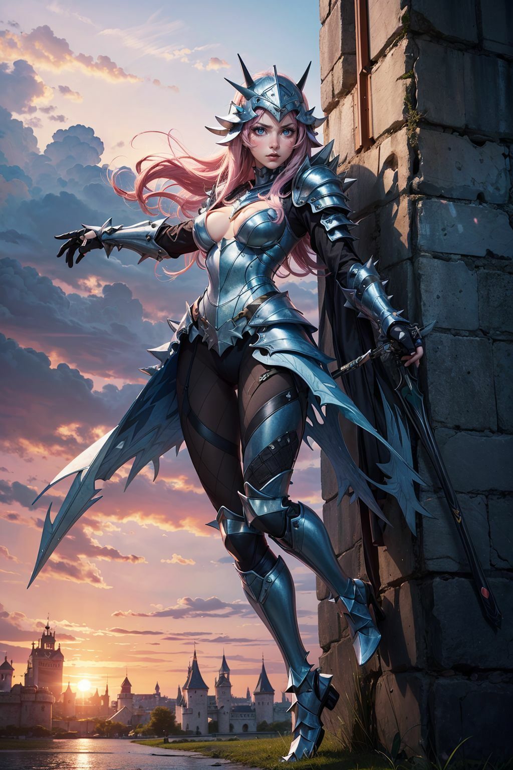 サンプル画像2:戦場を駆ける孤高の竜騎士誰もいない場所を跳びまわり鎧を脱いでコスプレの日々(らいたん) [d_445511]