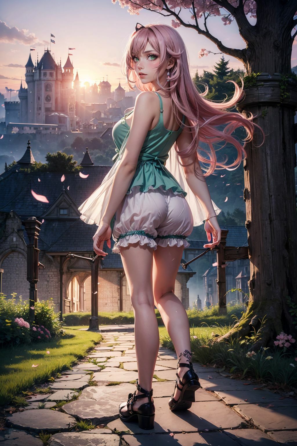 サンプル画像3:戦場を駆ける孤高の竜騎士誰もいない場所を跳びまわり鎧を脱いでコスプレの日々(らいたん) [d_445511]