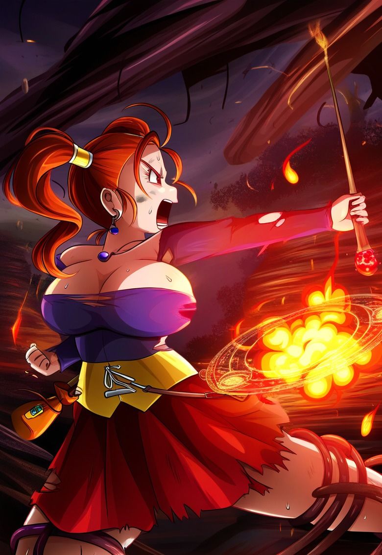 サンプル画像4:魔法使いゼシカ vs ぬるぬる触手(Nakki_触手・ヒロピン) [d_445553]