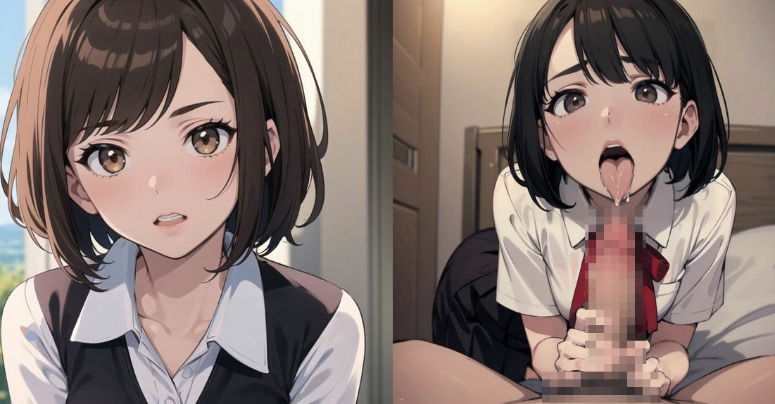 サンプル画像4:エグい堕ち方〜美少女JKの2コマメス堕ち画像集(ト・ヨーダ) [d_445678]