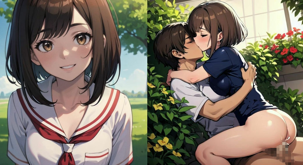 サンプル画像5:エグい堕ち方〜美少女JKの2コマメス堕ち画像集(ト・ヨーダ) [d_445678]