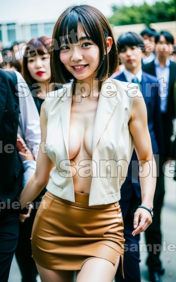 サンプル画像3:OLの露出特集〜新卒採用の担当をしていたら枕営業を仕掛けていた〜破廉恥社員(くぱぁの国王) [d_445748]