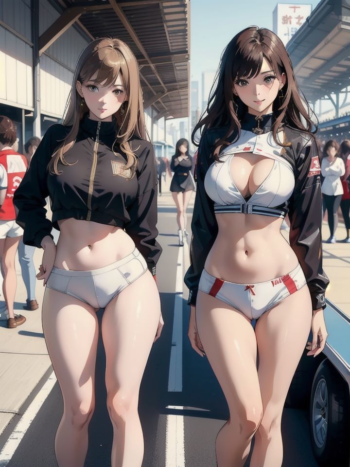 サンプル画像1:レースクイーンにピットイン！個室に連れ込んでムフフ体験(M字大魔王) [d_445780]