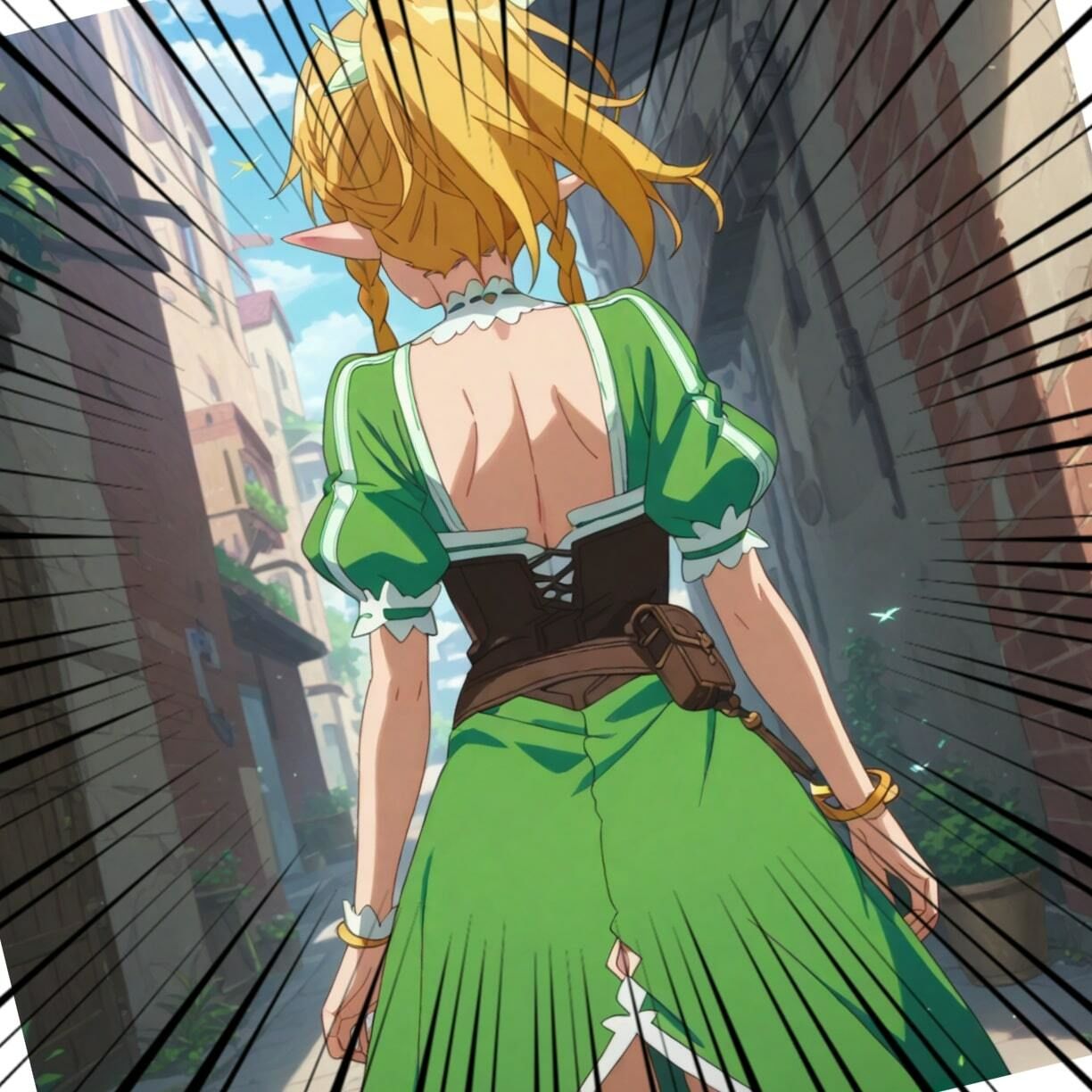 サンプル画像2:俺のリーフ〇 〜肉便器NO.15 リーフ〇 お兄ちゃん（俺）の事大好きなドスケベボディの金髪エルフ妹〜(俺のAIする肉便器) [d_445807]