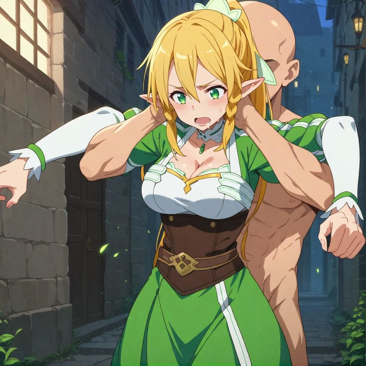 サンプル画像3:俺のリーフ〇 〜肉便器NO.15 リーフ〇 お兄ちゃん（俺）の事大好きなドスケベボディの金髪エルフ妹〜(俺のAIする肉便器) [d_445807]