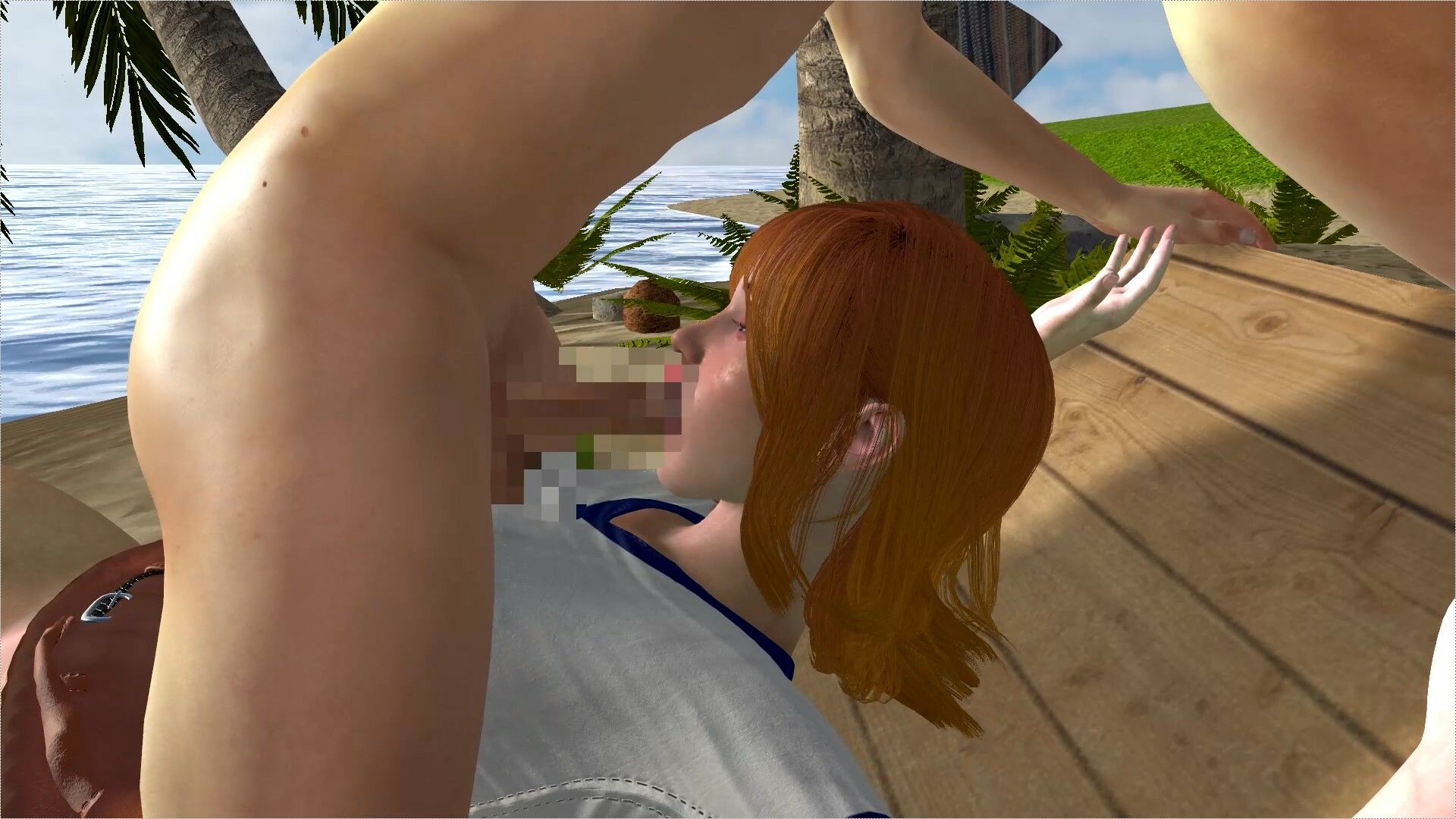 サンプル画像2:【ROMV182】【16分以上】ワンピースナミの南国セックス完結「島最高！」(ローズ志向) [d_445927]