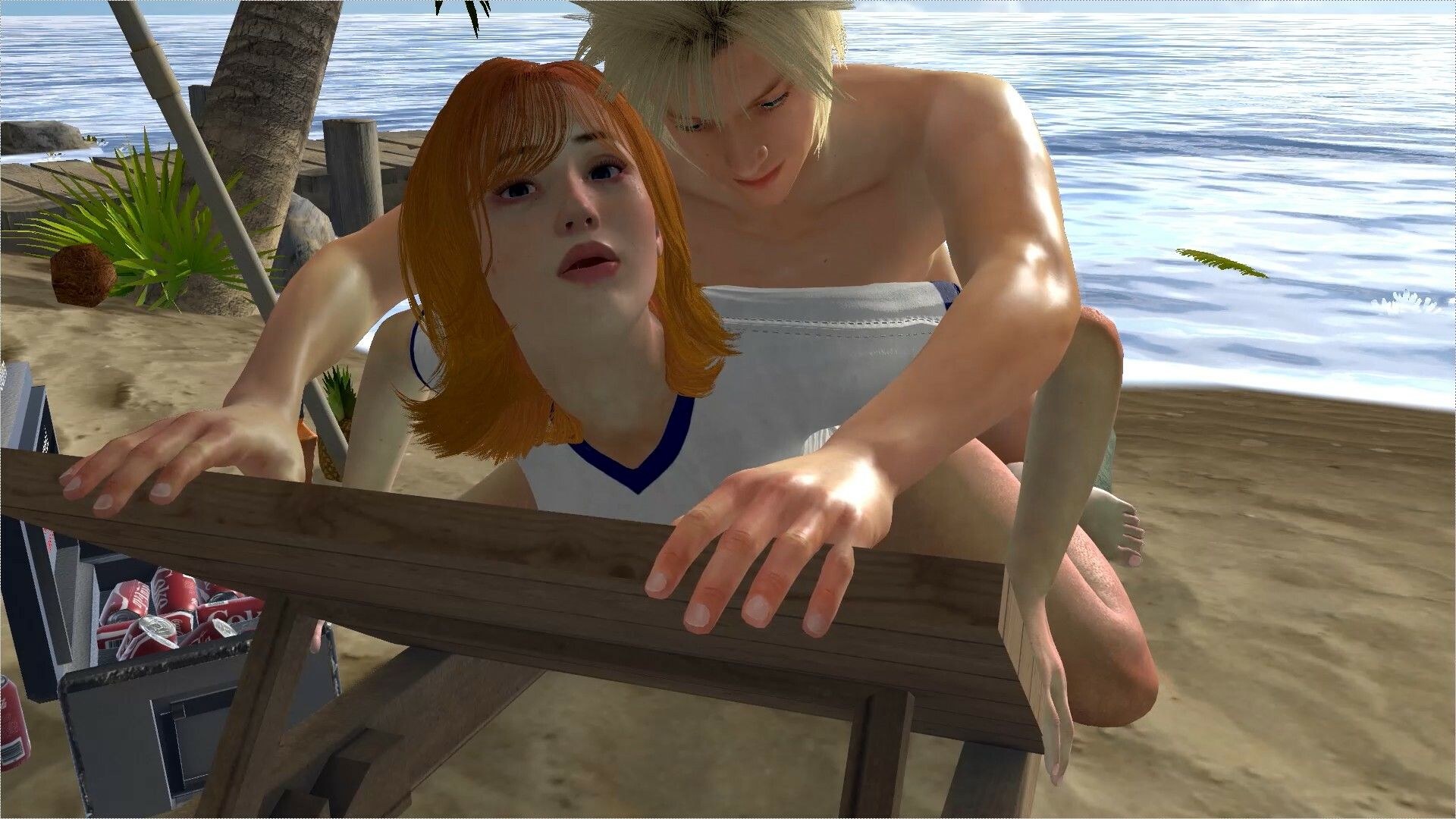 サンプル画像6:【ROMV182】【16分以上】ワンピースナミの南国セックス完結「島最高！」(ローズ志向) [d_445927]