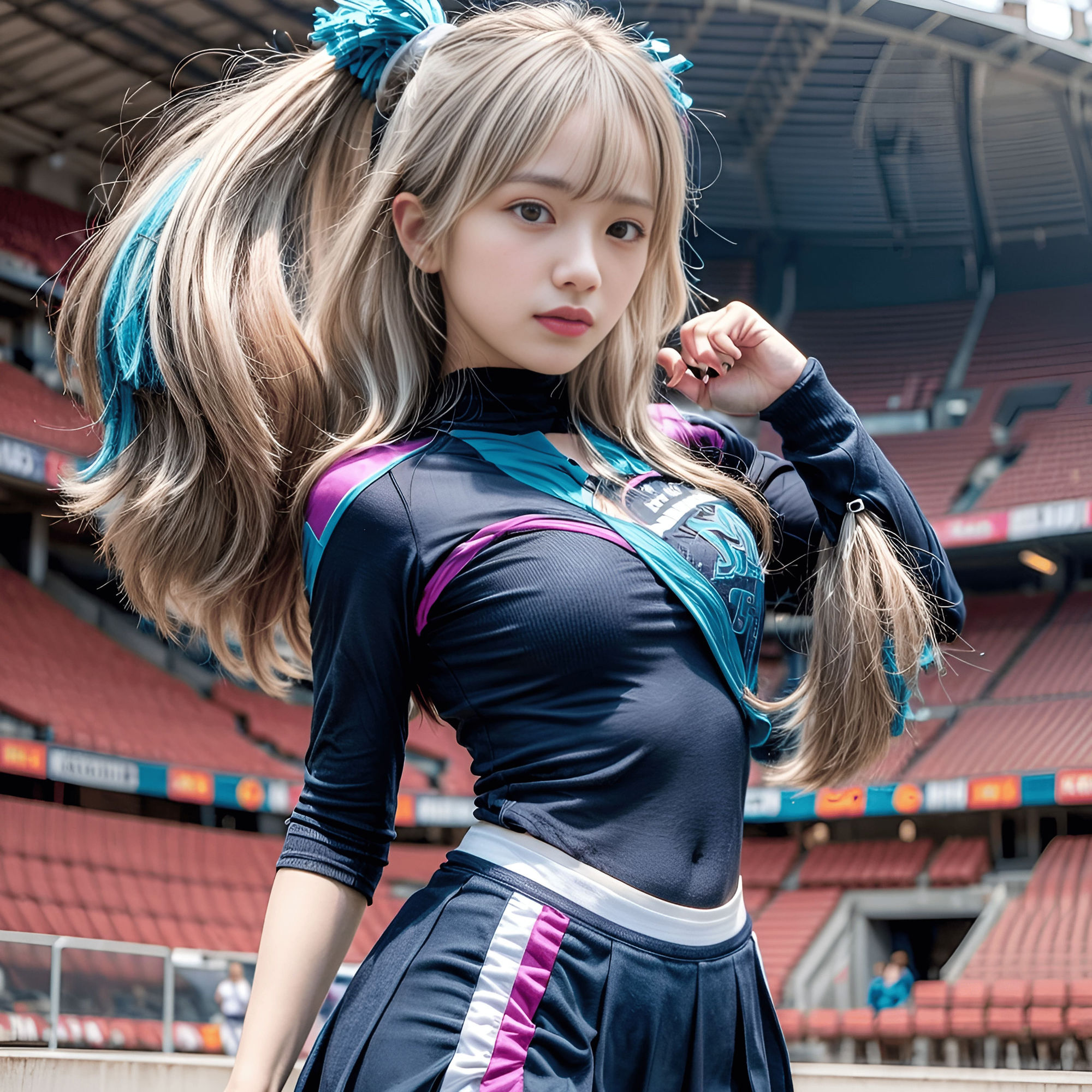 サンプル画像1:JKチアガール(AIぱんだ牧場営業中) [d_445962]