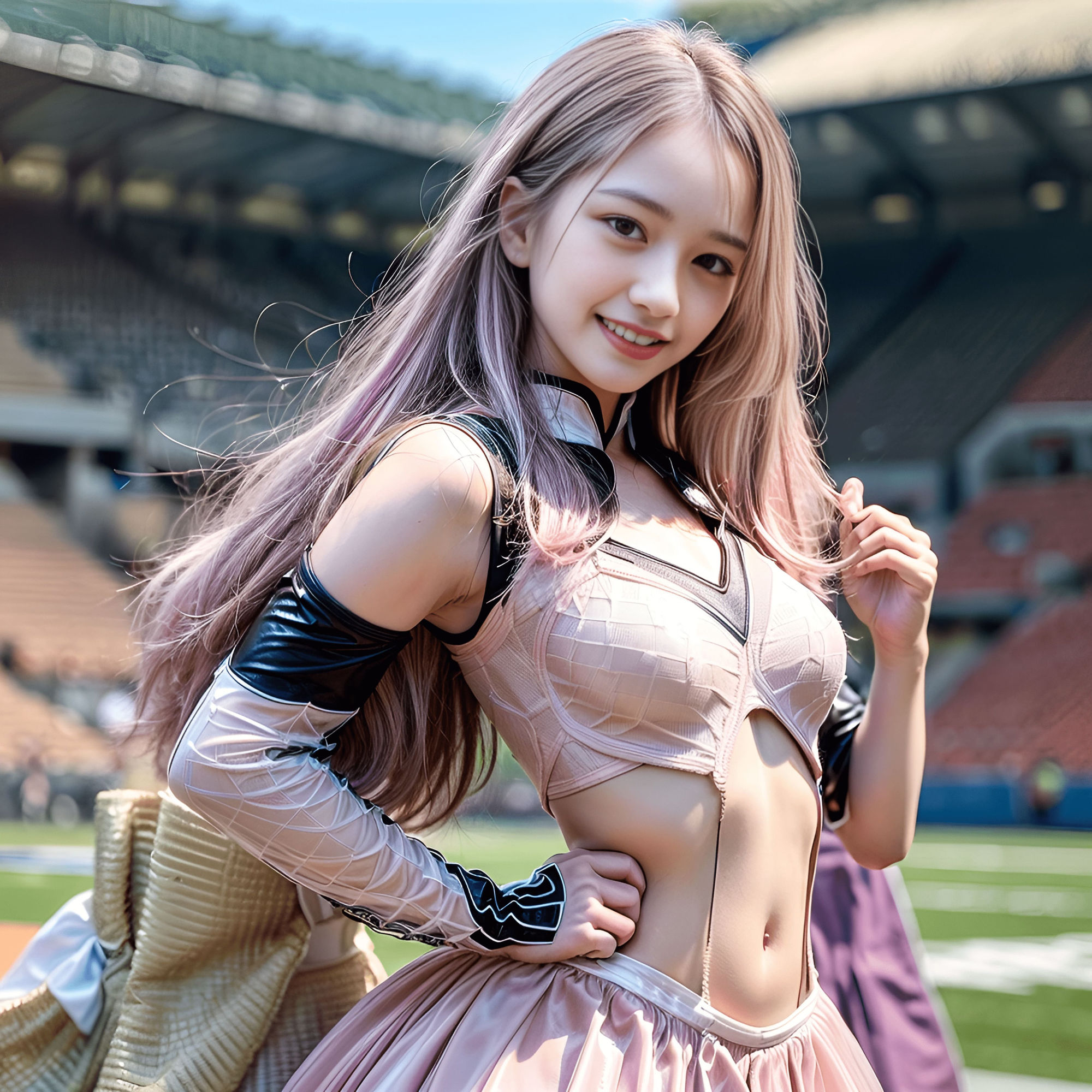 サンプル画像5:JKチアガール(AIぱんだ牧場営業中) [d_445962]