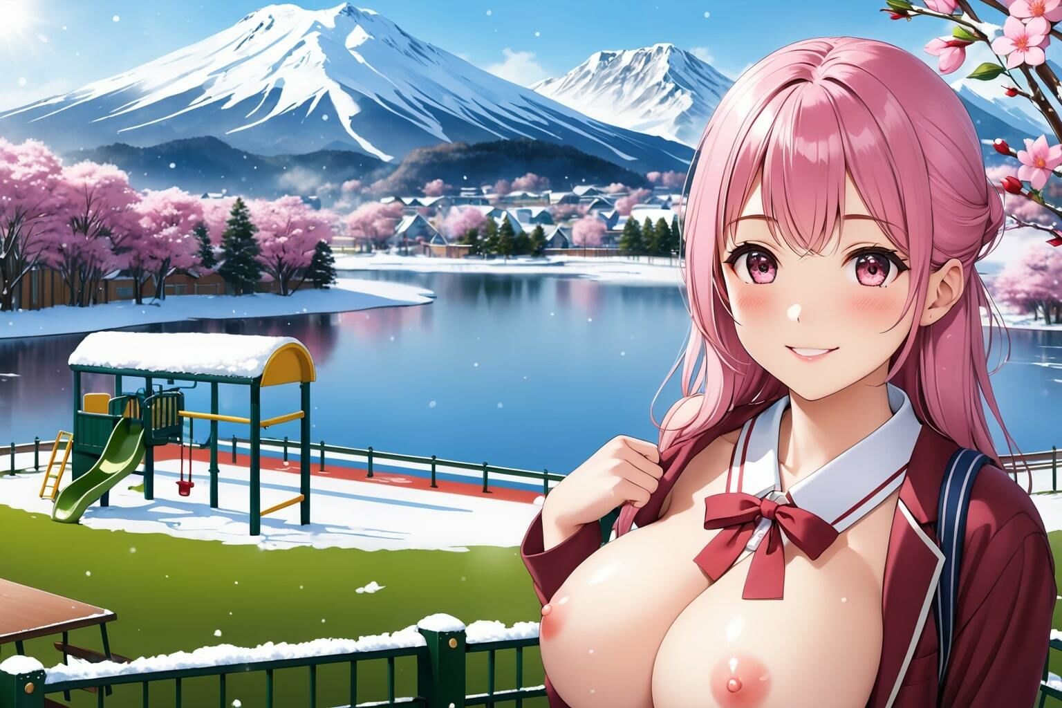 サンプル画像4:巨乳！爆乳！かわいい！エロい！超絶美少女の屋外ヌード写真集【1536×1024高画質サイズ！美麗画像厳選200枚以上！パソコン閲覧向け横長画像】(あにまーと☆アニマート) [d_446018]