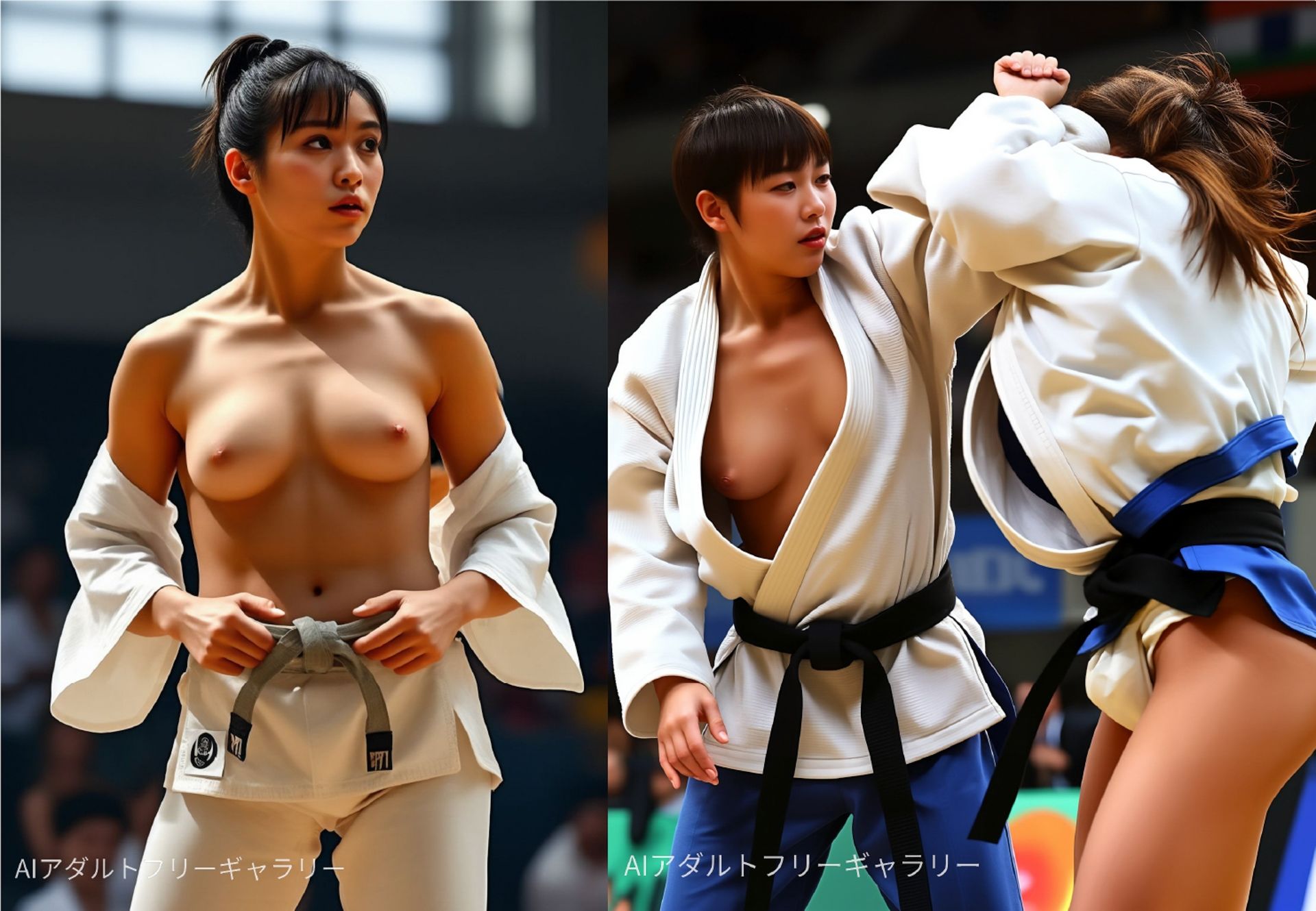 サンプル画像4:おっぱい丸出し女子アスリートオリジナルピックアップ画像集Vol2 柔道 スケボー ビーチバレー スポーツクライミング 砲丸投げ編(AIアダルトフリーギャラリー) [d_446041]