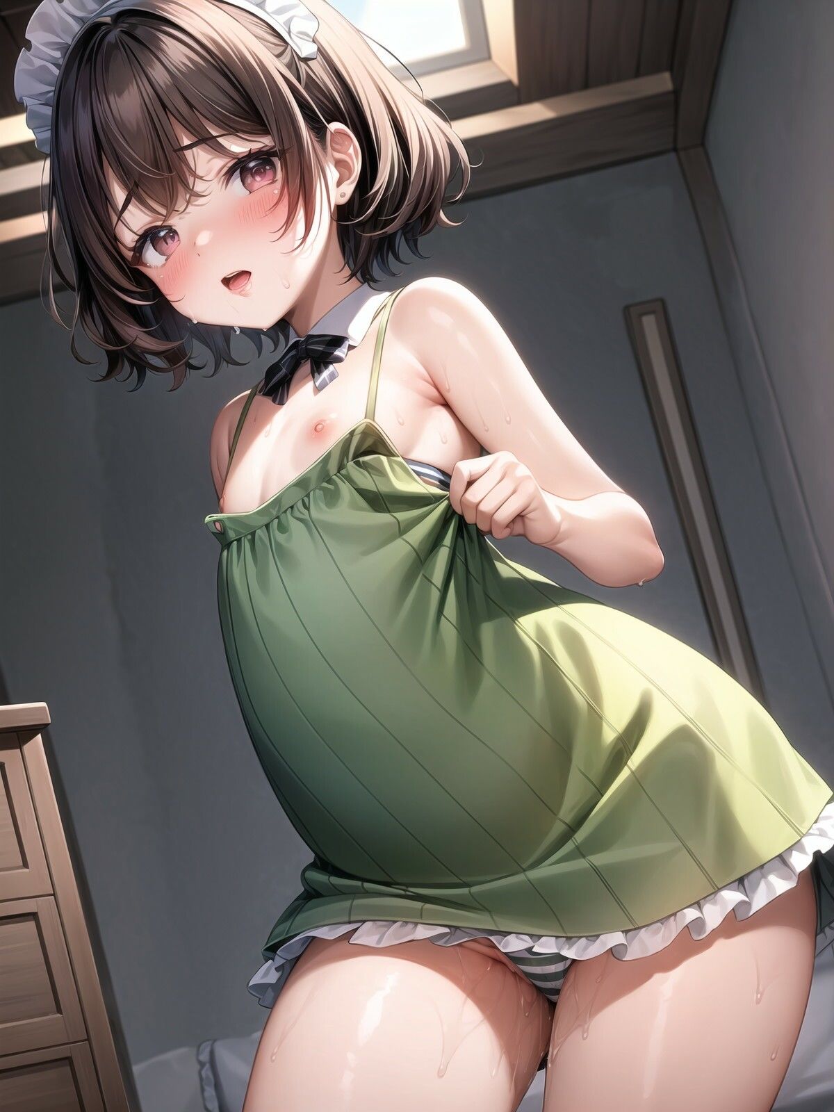 サンプル画像4:ご主人様は絶対 言いなりメイド 6 ろり編(メロンJKといちご少女) [d_446215]