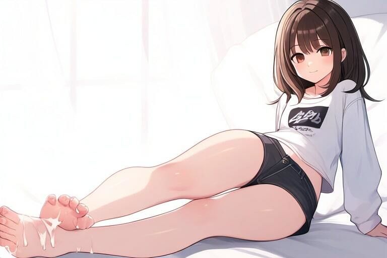 サンプル画像6:妹の友達はいつも足コキしてくれる〜おもらしびゅーびゅーぶっかけるほうかご〜(晴耕雨読) [d_446253]