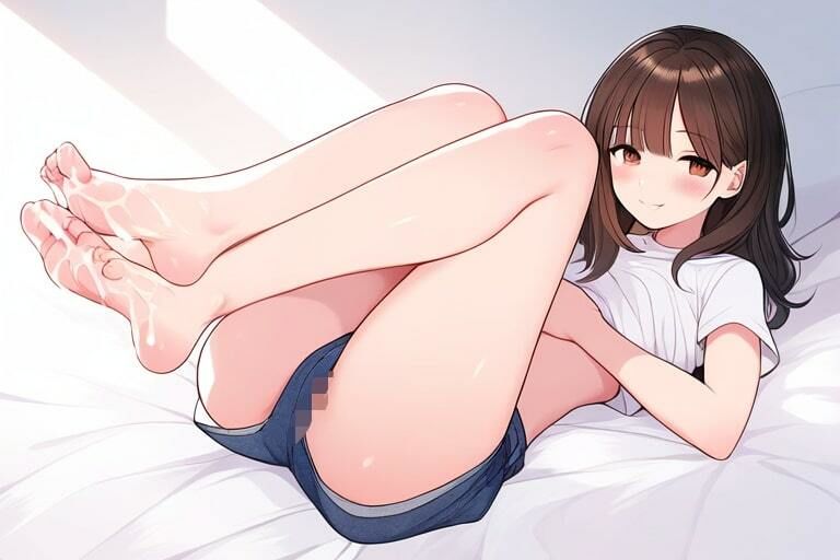 サンプル画像2:今ドキ女子に足コキで搾精される〜綺麗なおみ足に子種ぶっかけ〜(晴耕雨読) [d_446256]