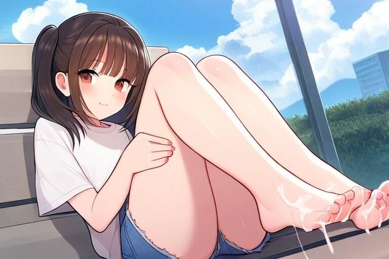 サンプル画像4:今ドキ女子に足コキで搾精される〜綺麗なおみ足に子種ぶっかけ〜(晴耕雨読) [d_446256]