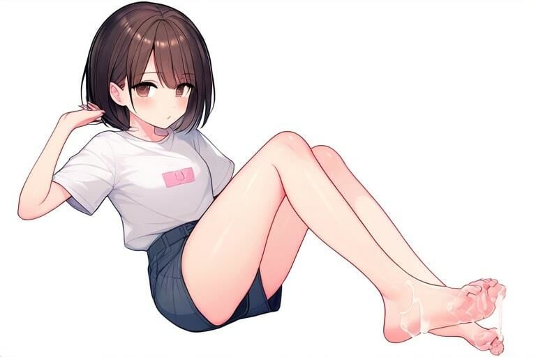 サンプル画像6:今ドキ女子に足コキで搾精される〜綺麗なおみ足に子種ぶっかけ〜(晴耕雨読) [d_446256]