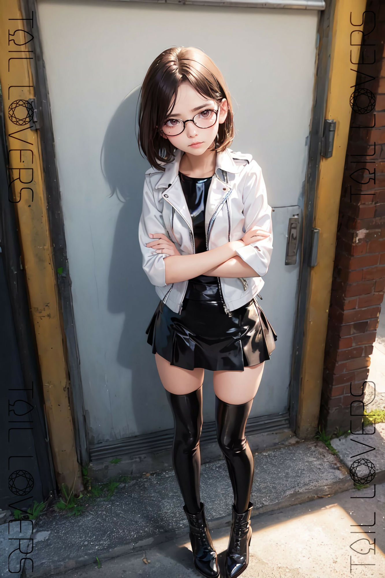 サンプル画像2:普通のニーソ、ラバーのニーソ(TAIL LOVERS) [d_446268]