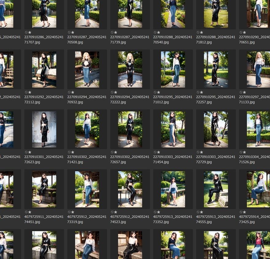 サンプル画像3:2種類のホブルスカート(TAIL LOVERS) [d_446270]