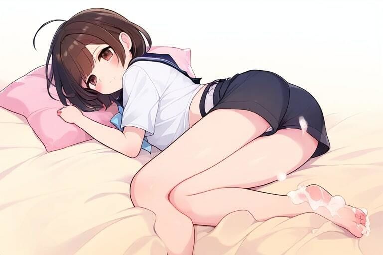 サンプル画像5:制服女子にびゅーびゅーぶっかけ〜足コキだけでイクなんてどうかしてます〜(晴耕雨読) [d_446288]