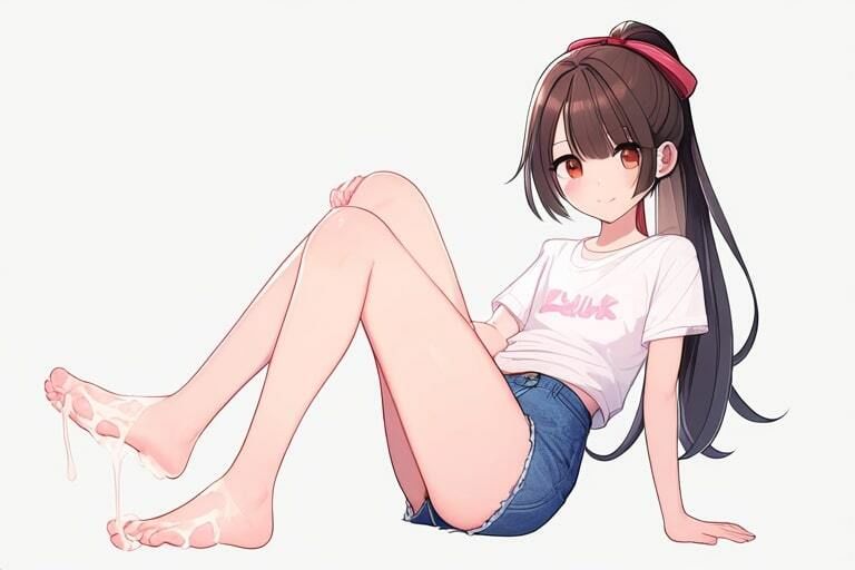 制服女子にびゅーびゅーぶっかけ〜足コキだけでイクなんてどうかしてます〜のサンプル画像 6