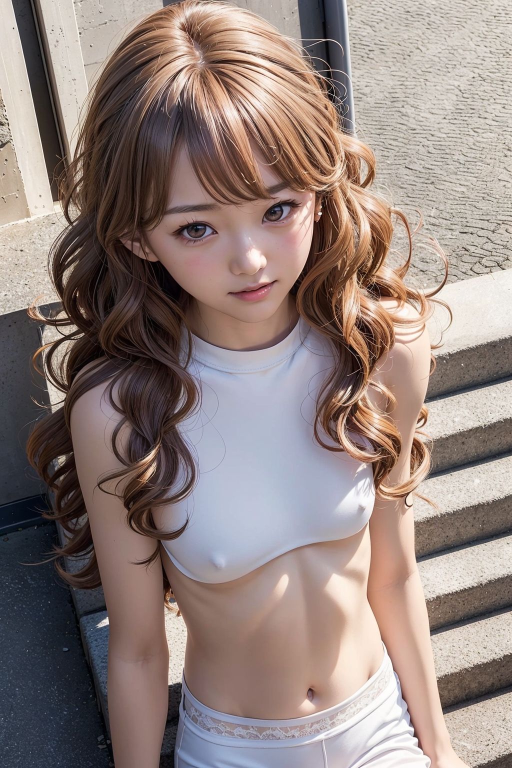 サンプル画像5:脱衣の天使たち ロングウェーブギャル編(A_LOVE_A) [d_446628]