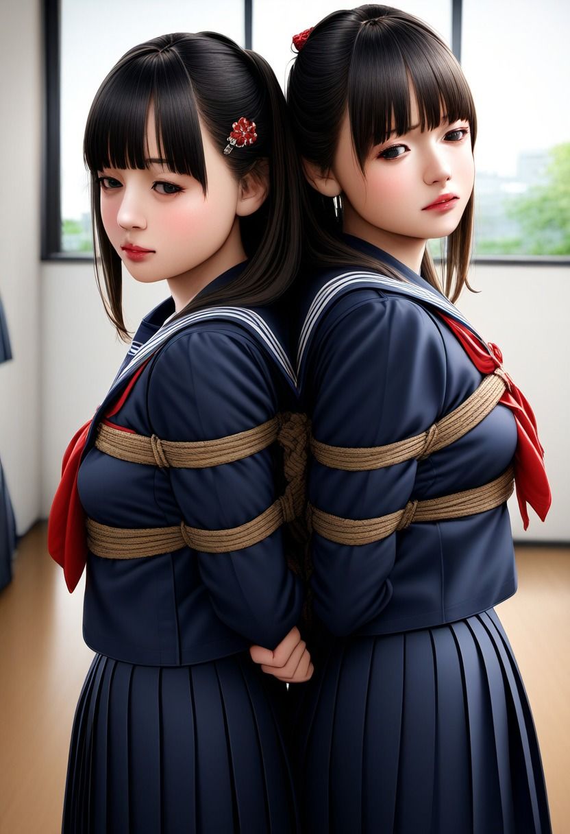 サンプル画像2:今日もまた縛られちゃいました〜セーラー服編vol.2〜(くろねこ倶楽部) [d_446631]