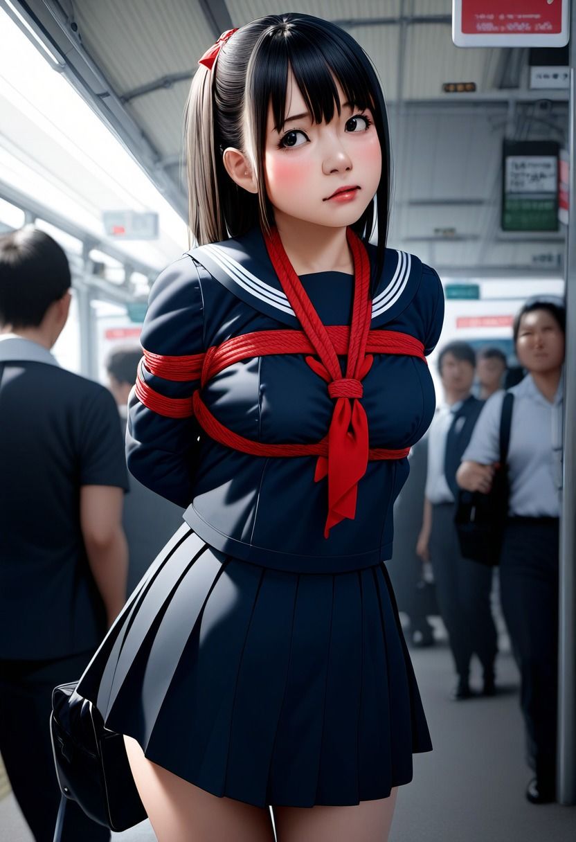 サンプル画像4:今日もまた縛られちゃいました〜セーラー服編vol.2〜(くろねこ倶楽部) [d_446631]