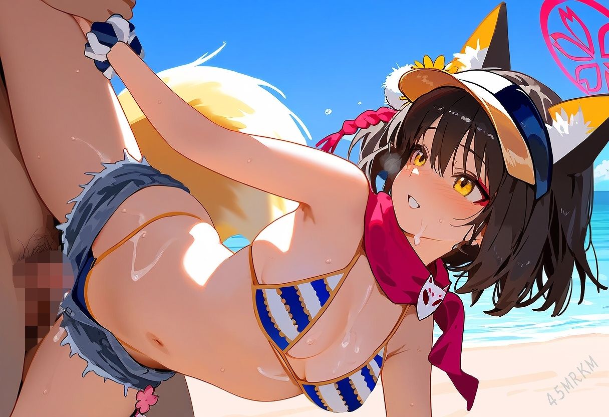 サンプル画像2:ブルアカ久田イズナ水着HCG集B(45MRKM) [d_446649]