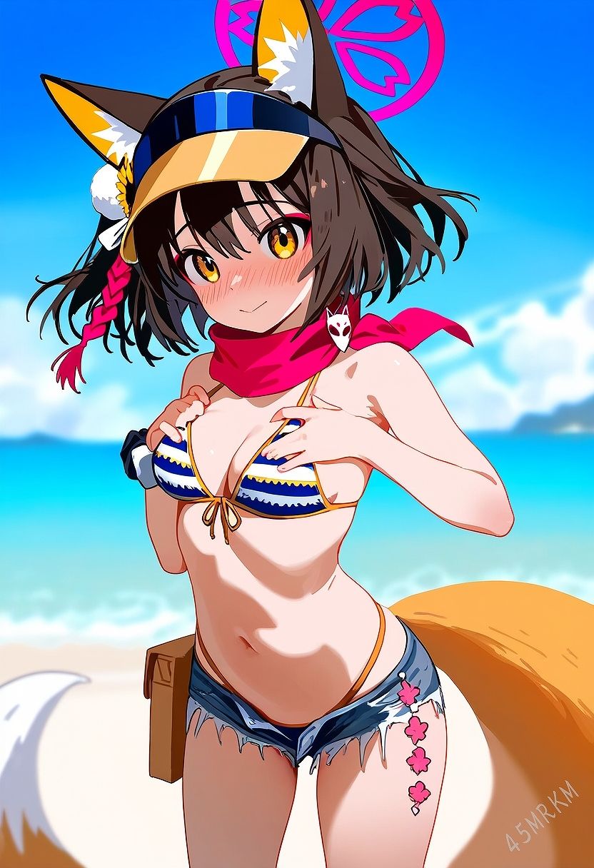 サンプル画像5:ブルアカ久田イズナ水着HCG集B(45MRKM) [d_446649]