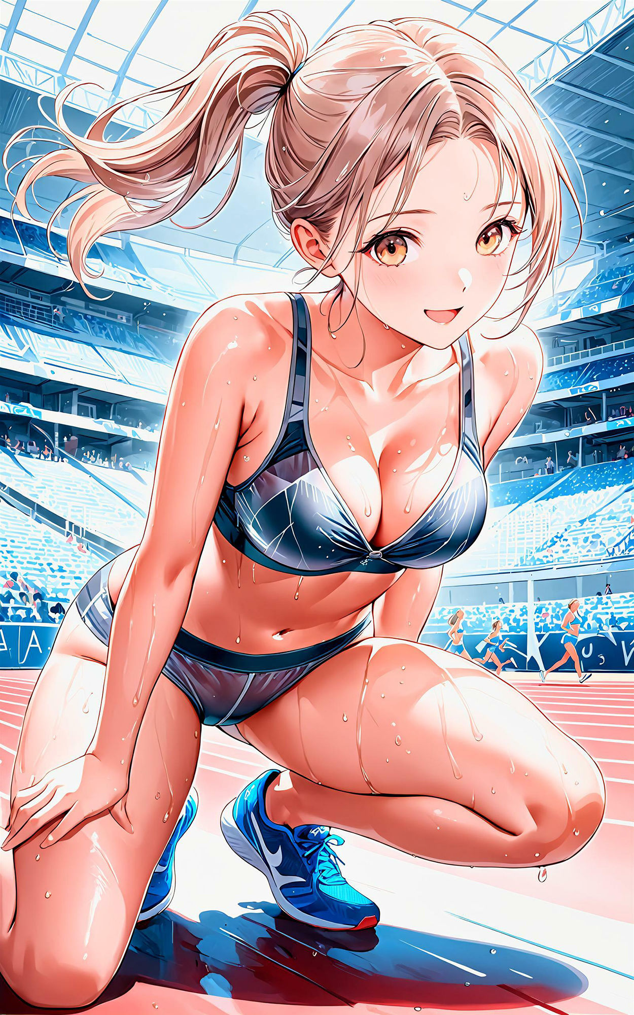 サンプル画像1:エチエチ陸上部 陸上部エースのエチエチアタックで俺の心臓が持たない！ vol.2(AIエチエチ部) [d_446693]