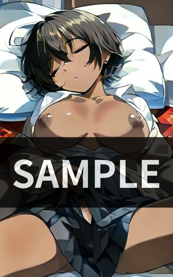 サンプル画像1:Jカップ 色黒乳首の妹の寝相(快楽の部屋) [d_446697]