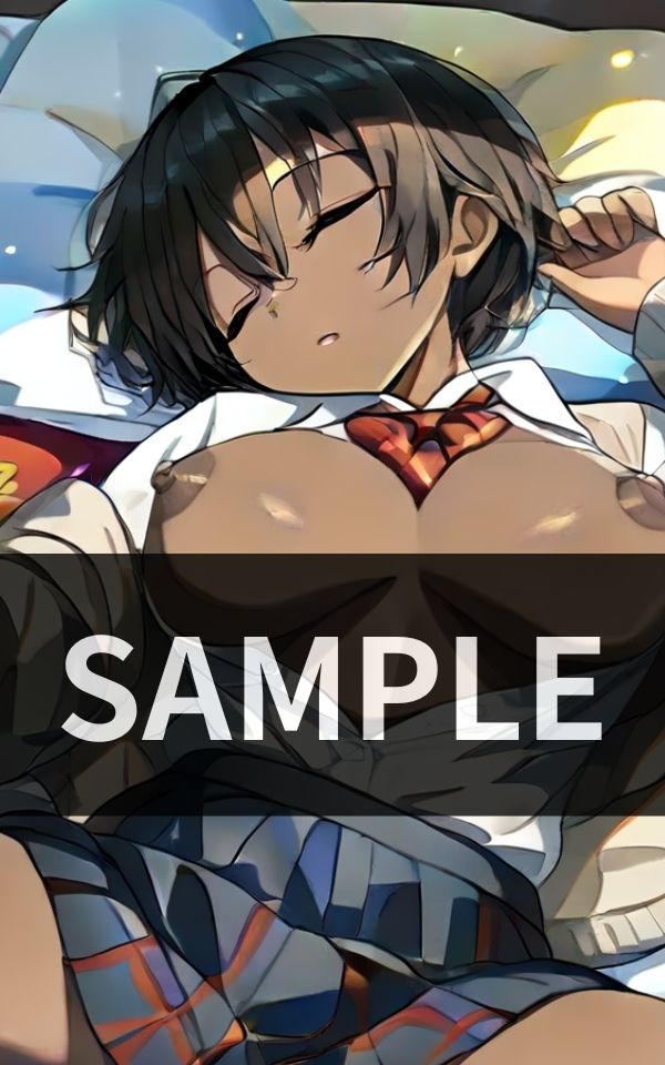 サンプル画像5:Jカップ 色黒乳首の妹の寝相(快楽の部屋) [d_446697]