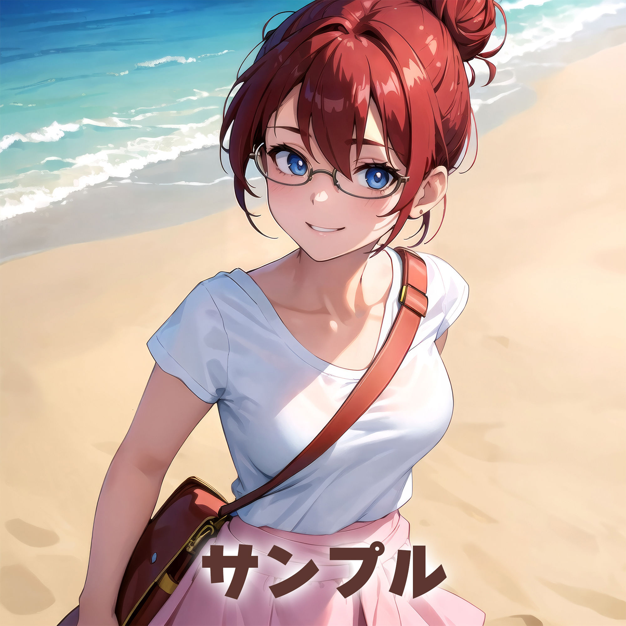 サンプル画像2:お団子メガネコスプレイヤー モレメちゃん 夏の思い出撮影会(ぽちくりふぁん) [d_446815]