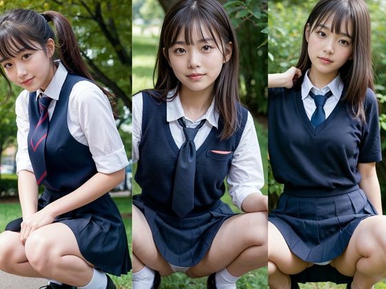 サンプル画像2:もれちゃう！女子校生放尿写真集(夢見る美女) [d_446876]